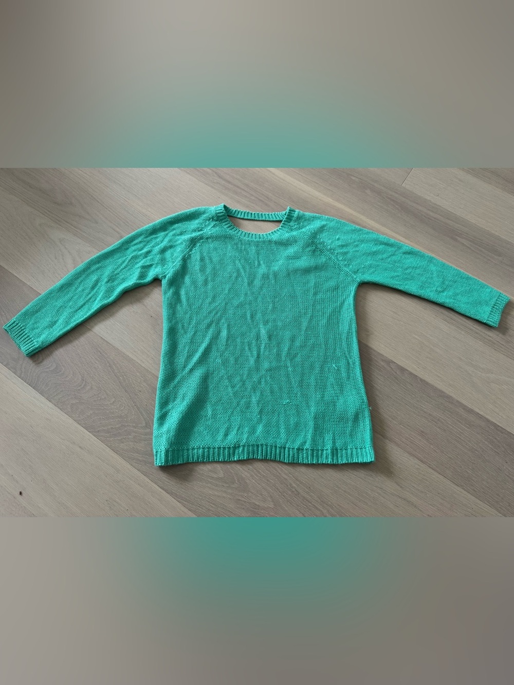 Women’s Crewneck Sweater in Teal Green